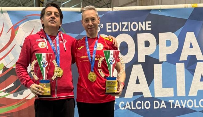 Subbuteo. Umbria protagonista: Santanicchia (Veteran) e Signoretti (Open) vincono la Coppa Italia