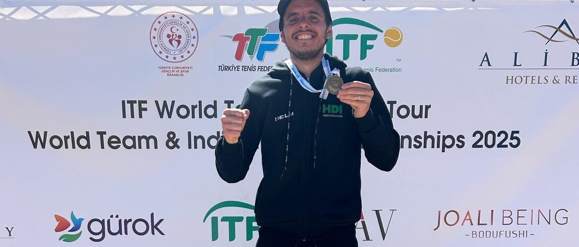 Tennis. Trionfo per il perugino Gerini al Mondiale Itf Over 30 in Turchia, battuto Gomes (6-1, 6-3)