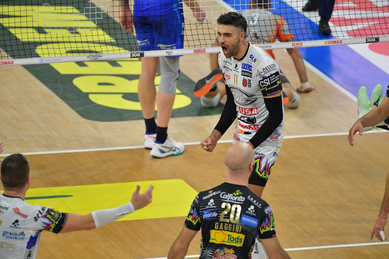 Sir Susa Scai-Cuneo 3-0, non c’è partita al PalaBarton