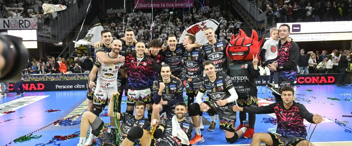 La Sir non si ferma: 3-1 al Pala Barton contro Milano e festa con la coppa del Mondo