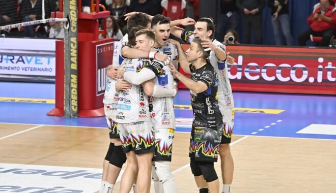 La Sir vince per la terza volta in trasferta a Civitanova (3-1)