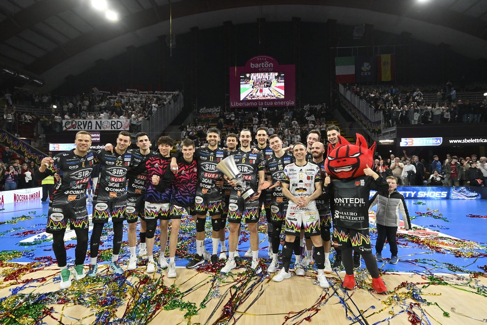 Lo spavento iniziale non ferma la Sir, Monza battuta per 3-1