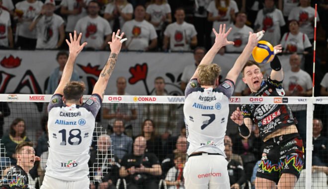 Volley. SIR Susa Vim sulle ali di Plotnytskyi: Milano sconfitta 3-1