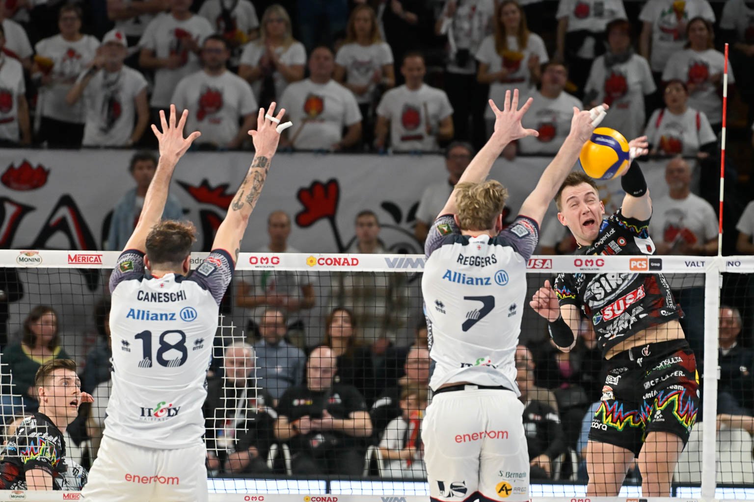 Volley. SIR Susa Vim sulle ali di Plotnytskyi: Milano sconfitta 3-1