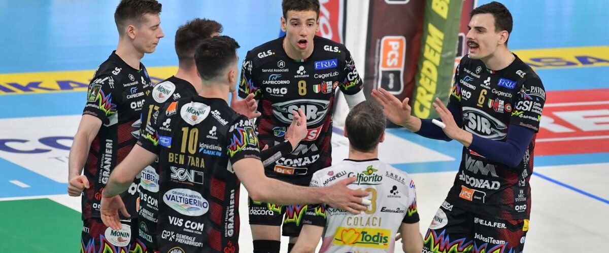 La Sir torna a vincere: 3-1 a Piacenza e qualificazione Champions ad un passo