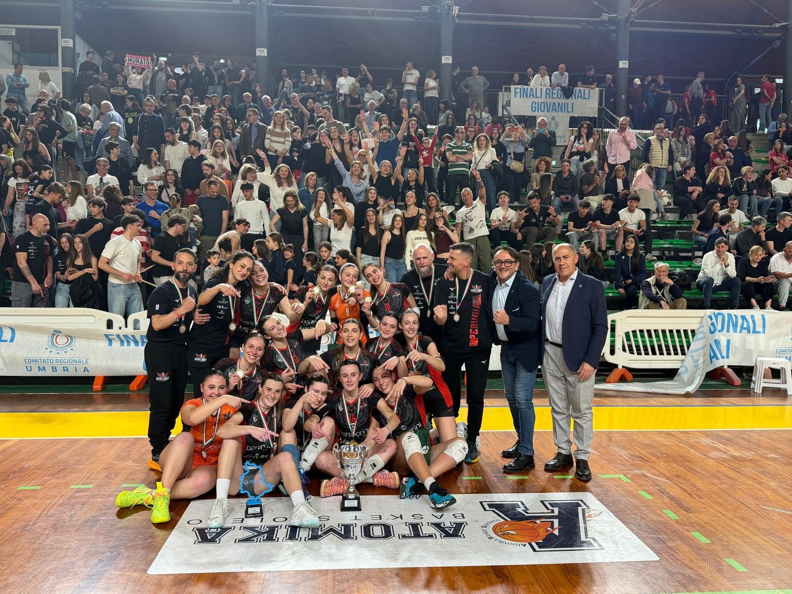 Cuore Black Angels: rimonta epica e la Bartoccini si conferma campione regionale Under 18