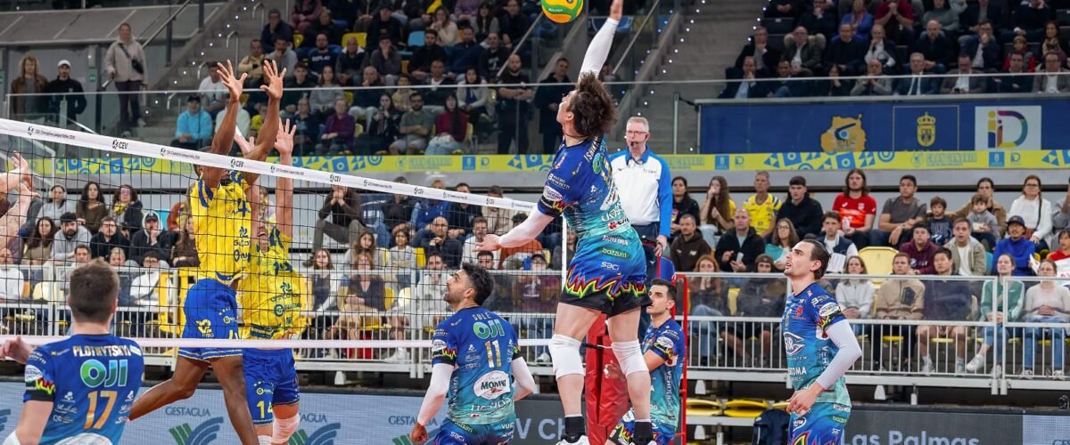 Perugia fa fatica ma non molla. Vittoria 3-2 contro Guaguas Las Palmas nella seconda giornata di fase a gironi CEV