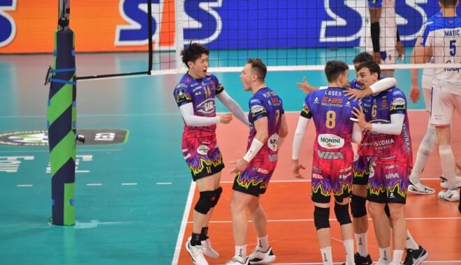 Volley. Champions League: Sir in finale! La Final Four inizia con un 3-0 all’Halkbank Ankara