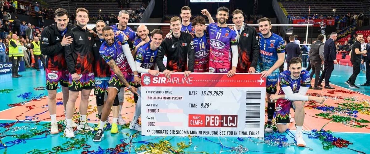 Volley. Champions League. La SIR Sicoma Monini stacca il biglietto per le Final Four